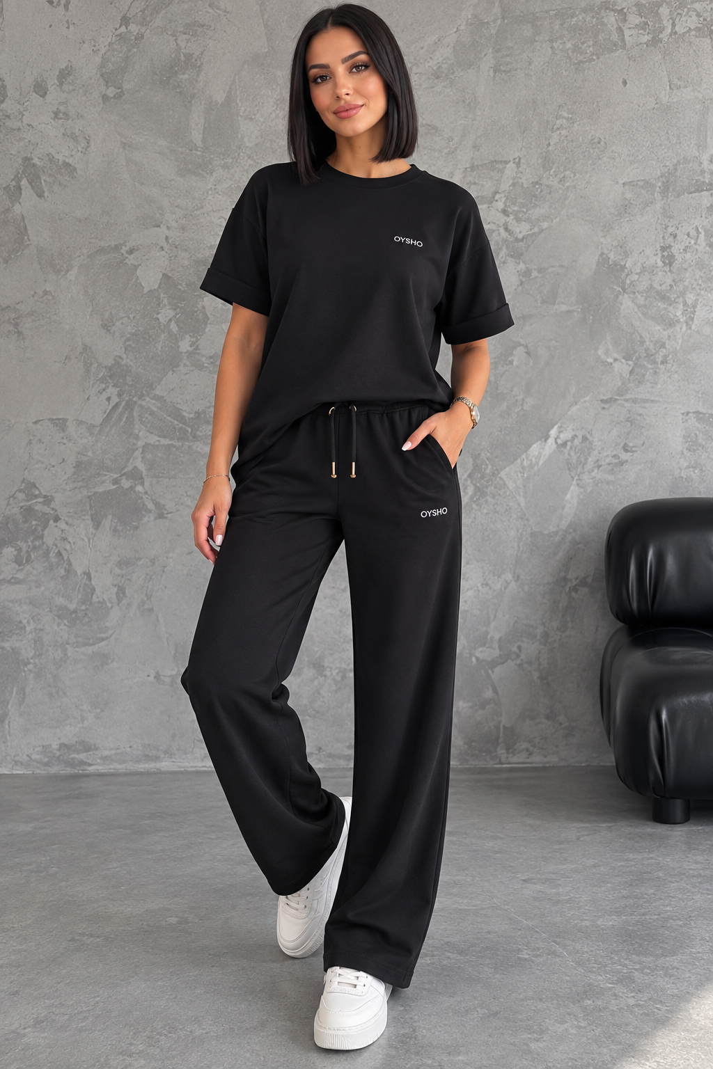 Kadın Oversize Rahat Eşofman Takımı Replika Ürün