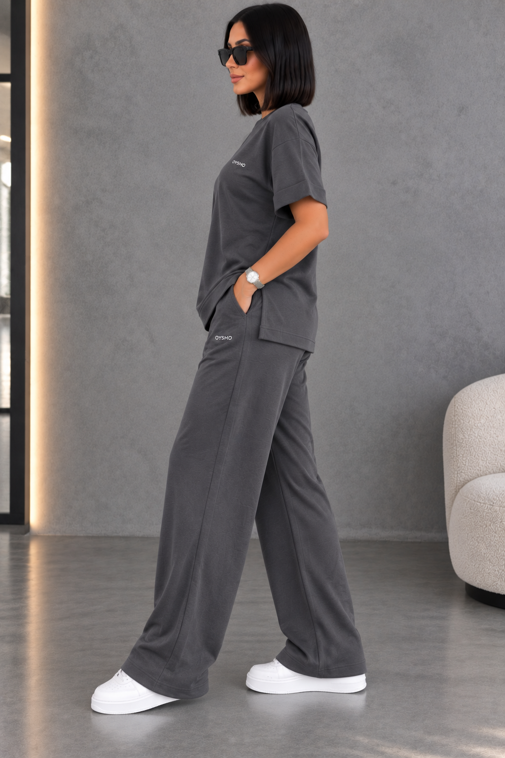 Oversize Modal kumaş eşofman takımı Replika üründür